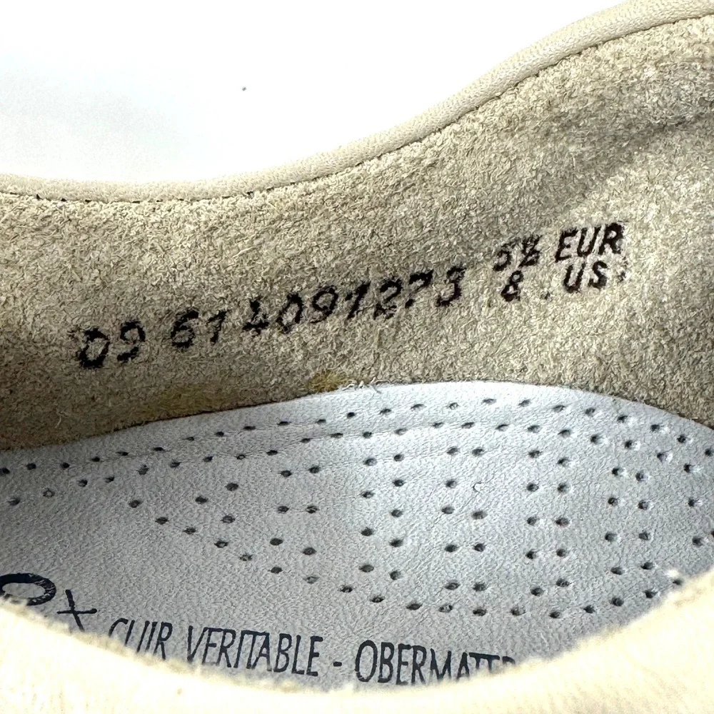 Mephisto Trampolins Air-Relax Beige Leather Walking Shoes Womens 8 US 5.5 EUR